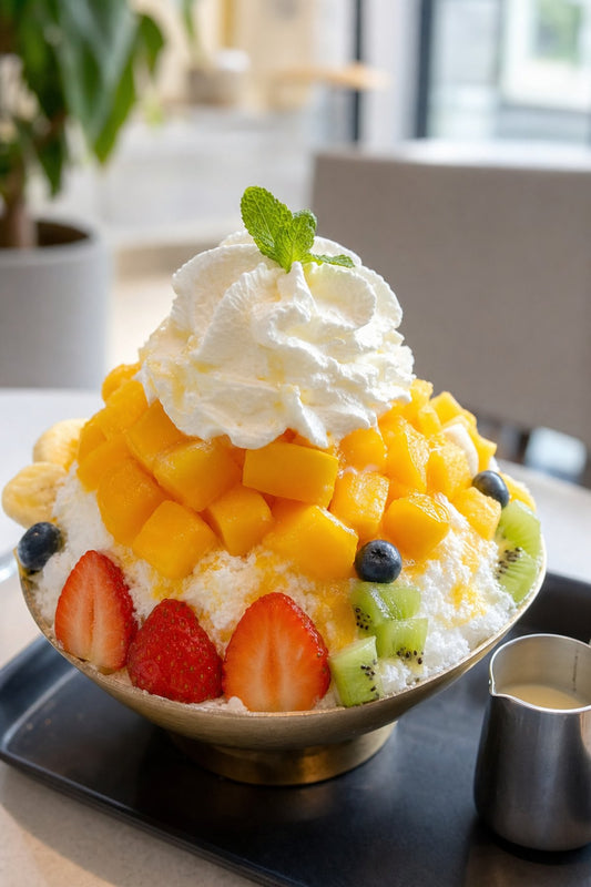 Bingsu Topping Mastery: Korean-Style Shaved Ice with Premium Cream