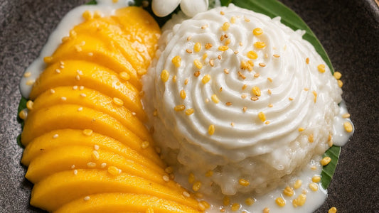 Khao Niao Mamuang Foam: Mango Sticky Rice with Coconut Whip